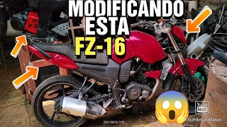 MODIFICANDO Y RESTAURANDO ESTA FZ16 #joseamv #yamaha #motos