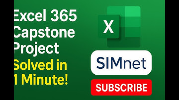 Excel 365 Capstone Project 3 (Chapters 5-7) - SIMnet  – Courtyard Medical Plaza | SIMnet | #shorts