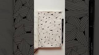 Zentangle Pattern 25 ✨✨ #satisfyingart #mindfulness #zentangle #pattern #shorts