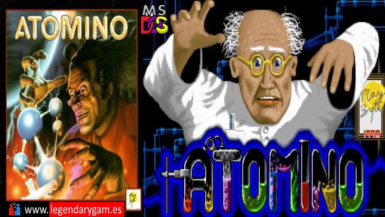 Atomino - BlueByte - Psygnosis - (1990) - MS-DOS - PlayByte - Puzzle Mode A - Game - DOS - PC