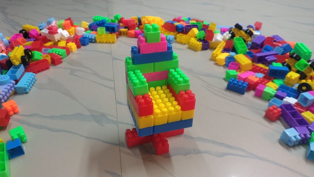 ASMR building blocks chair lego block game 