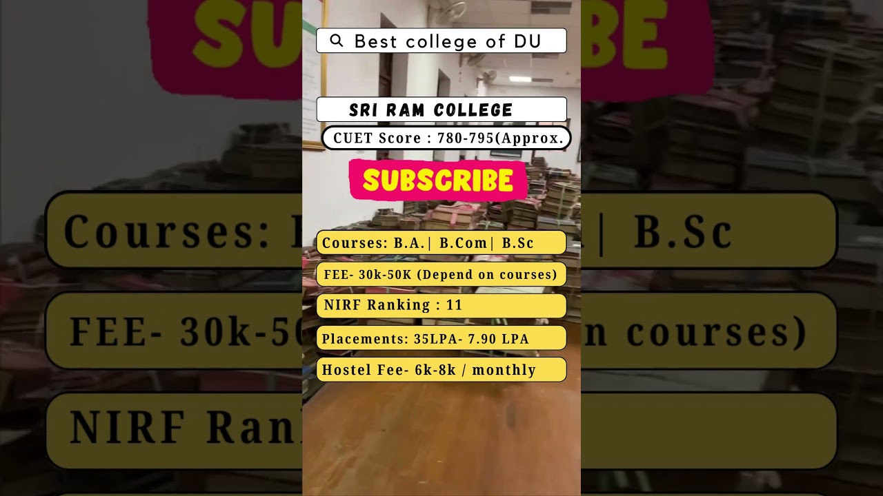 Best College Du | SRCC College | CSAS | Best Commerce College |About SRCC college 