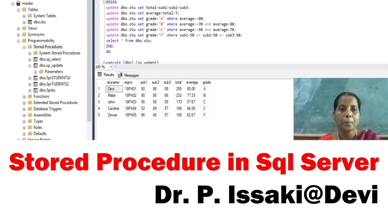 Stored Procedure in Sql Server - YouTube