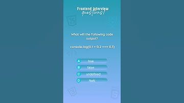 Frontend interview questions: Quiz 1 #javascript #react #interview #developer