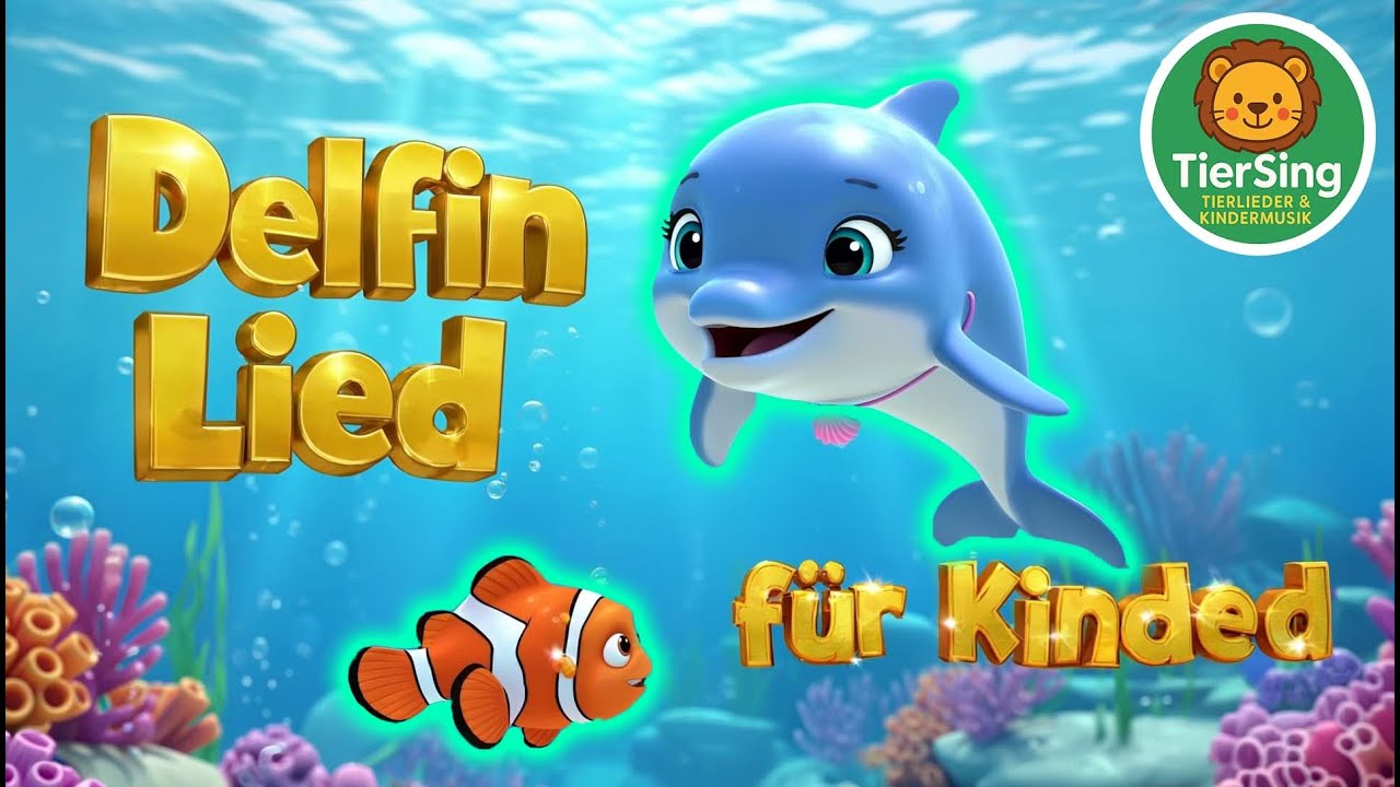 Unter dem Meer 🌊 | Lustiges 3D Kinderlied über Delfine 🎵 TierSing – Kinderlieder & Lernlieder