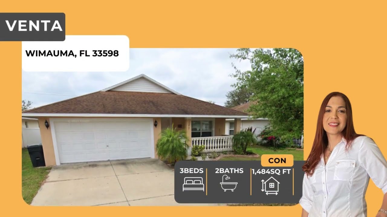 ACOGEDORA CASA EN VENTA Wimauma, FL 33598  TEBI REALTOR