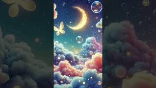 🎶 Magical Lullaby 💤🦋 Night Sky, Clouds & Calm Sleep Music for Children