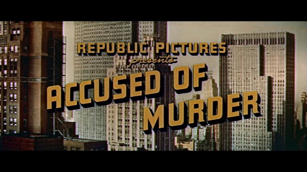 Accused Of Murder (Joe Kane, 1956) Vera Ralston, David Brian, Lee Van Cleef HD SUBT ESP/LEG PORT
