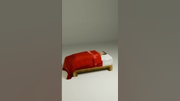 Minecraft Steve 3D Animation - Blender Render #blender #blender3d #shorts #minecraft #sleep