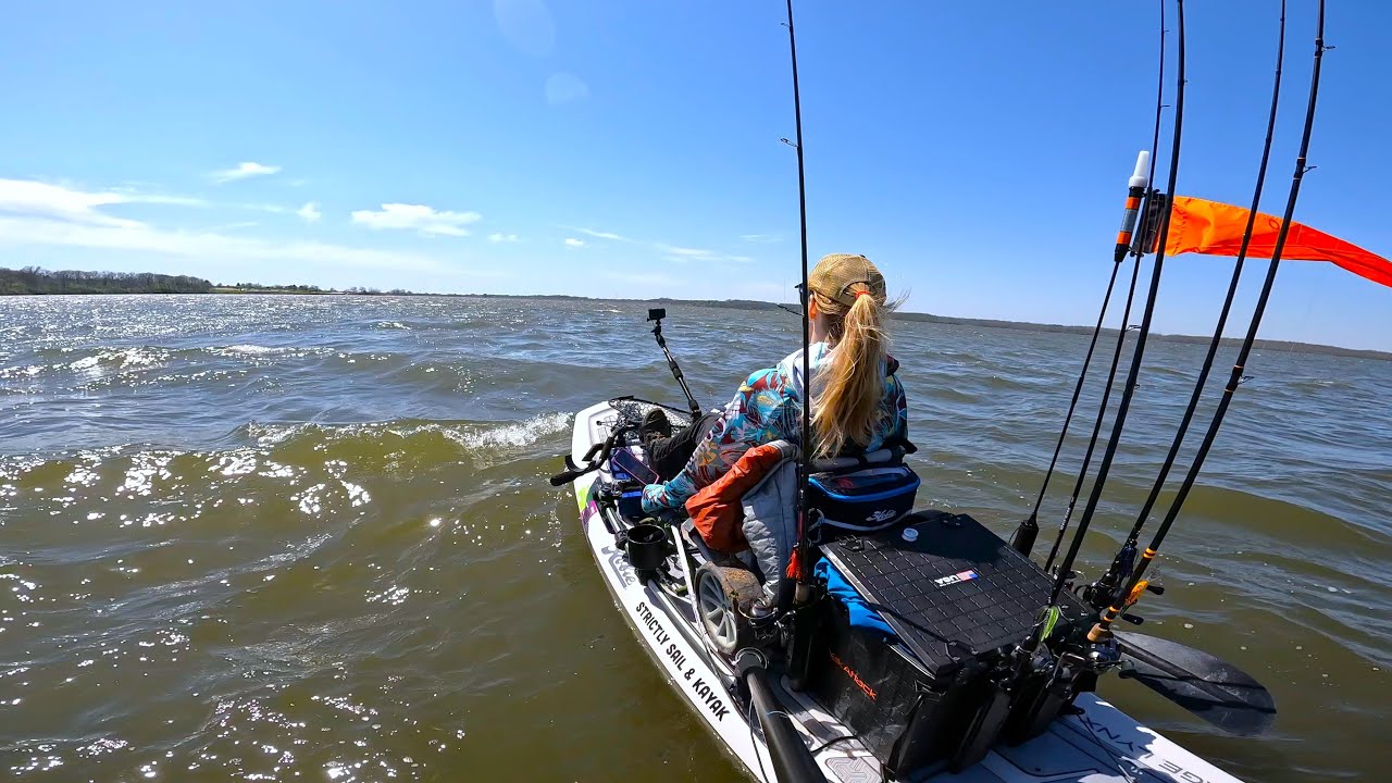 CJ Brown Kayak Bass Fishing Tournament 20mph Winds