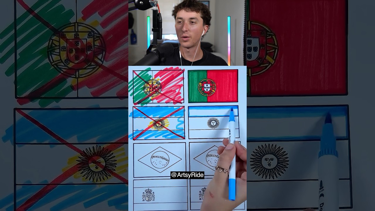 Coloring Different Country Flags 🖍️😱