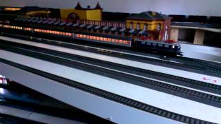 Märklin C Gleis Anlage Juni 2015 (mal ohne Tages-Licht)