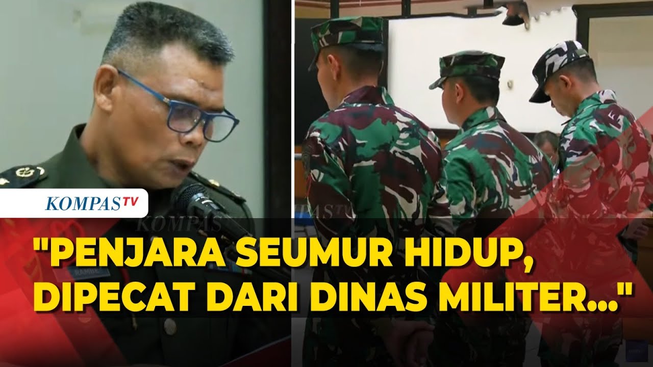 Tok! Terdakwa Penembakan Bos Rental Dituntut Penjara Seumur Hidup dan Dipecat dari TNI