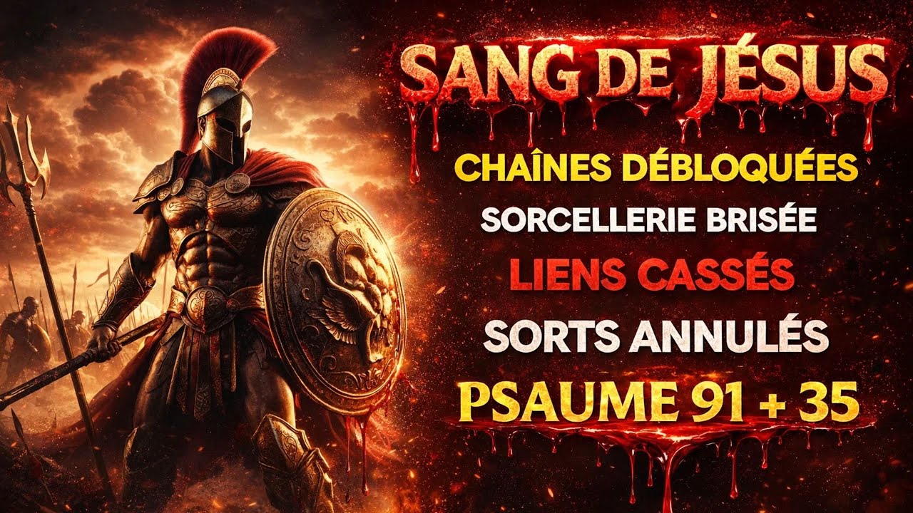 🩸Prière Puissante : INVOQUE le SANG DE JÉSUS, DÉBLOQUE LES CHAINES, BRISE LA SORCELLERIE | 91 + 35
