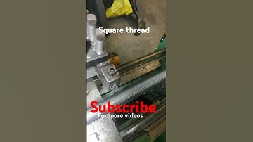 #square #threads #leads #screw #machining