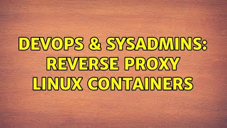 Celebrity DevOps & SysAdmins: Reverse Proxy Linux Containers (3 Solutions!!) Wealth