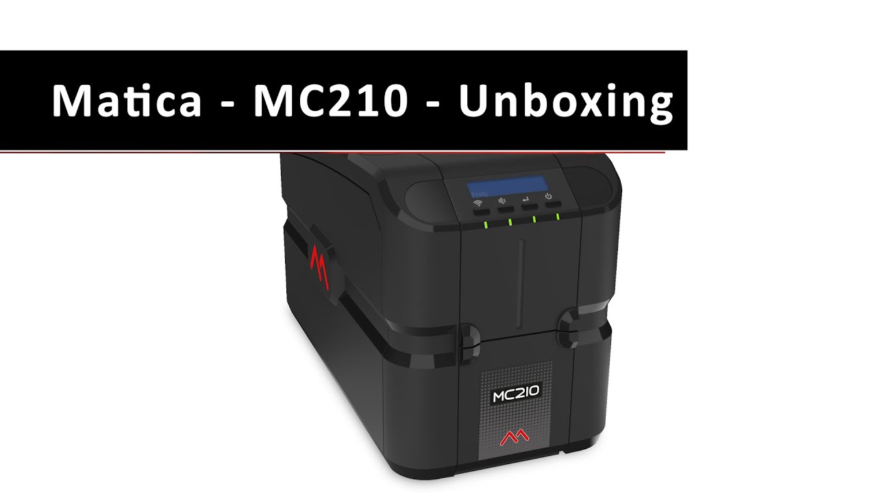 Unboxing a MC210 Matica card printer YouTube