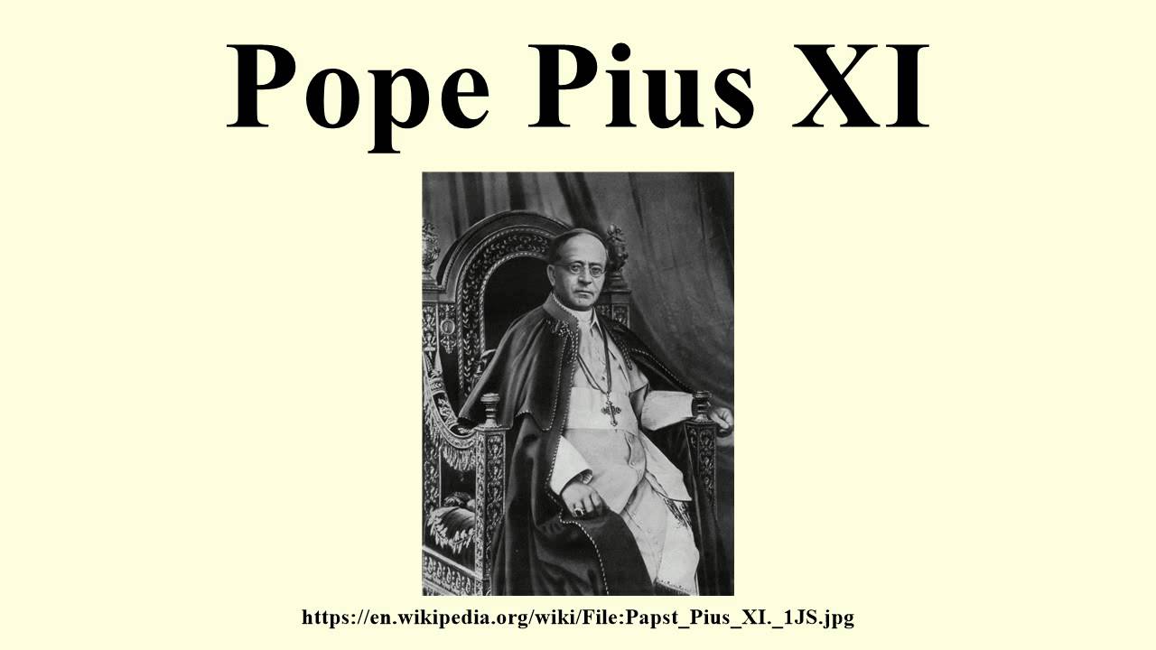 Pope Pius XI