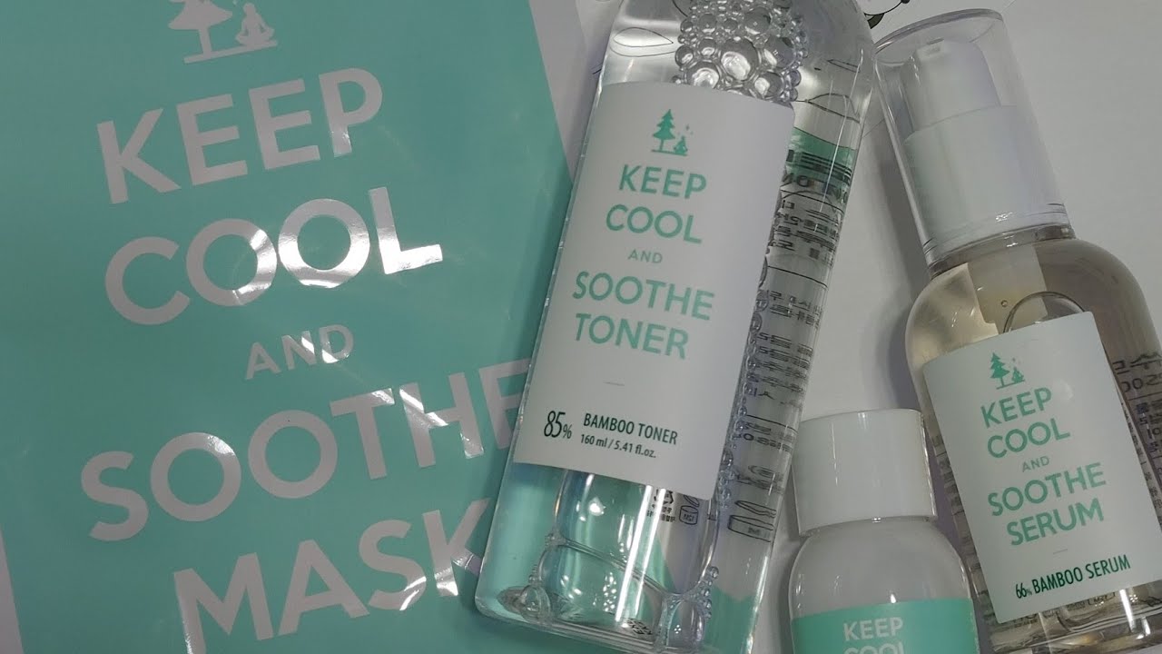 KEEP COOL Calming Soothe Bamboo Toner & Serum Set