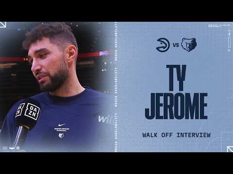 Ty Jerome Walk-Off Interview | Grizzlies vs. Hawks