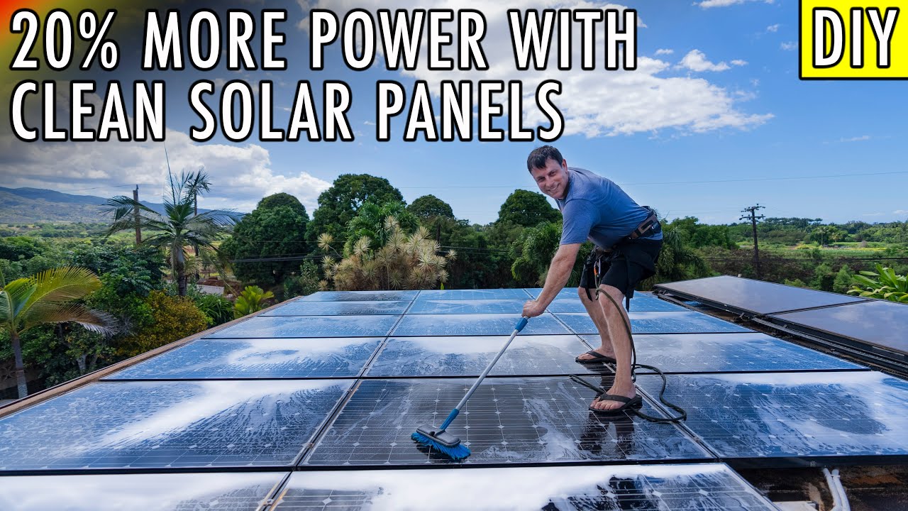 ARE YOU LOSING MONEY? HOW TO CLEAN SOLAR PANELS. - YouTube