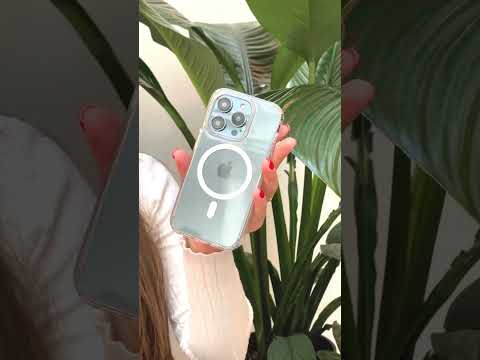 Чохол на iPhone 14 Pro Max прозорий ультратонкий з МагСейф MagSafe на телефон Айфон 14 Про Макс, видео 3