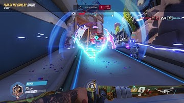 Hanzo - Zarya Combo blizzard world - Quadruple Kill