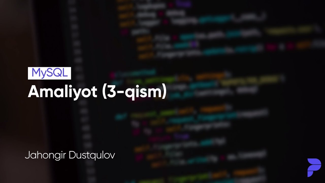 Onlayn do'kon bazasi — 3-qism