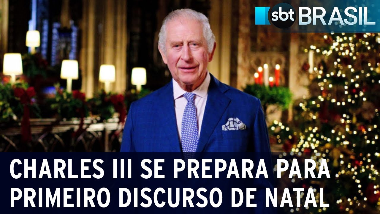 Rei Charles III se prepara para fazer seu primeiro discurso de Natal | SBT Brasil (24/12/22)