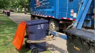 Republic Services Mack Heil Python on Recycling Pick up 8/5/22