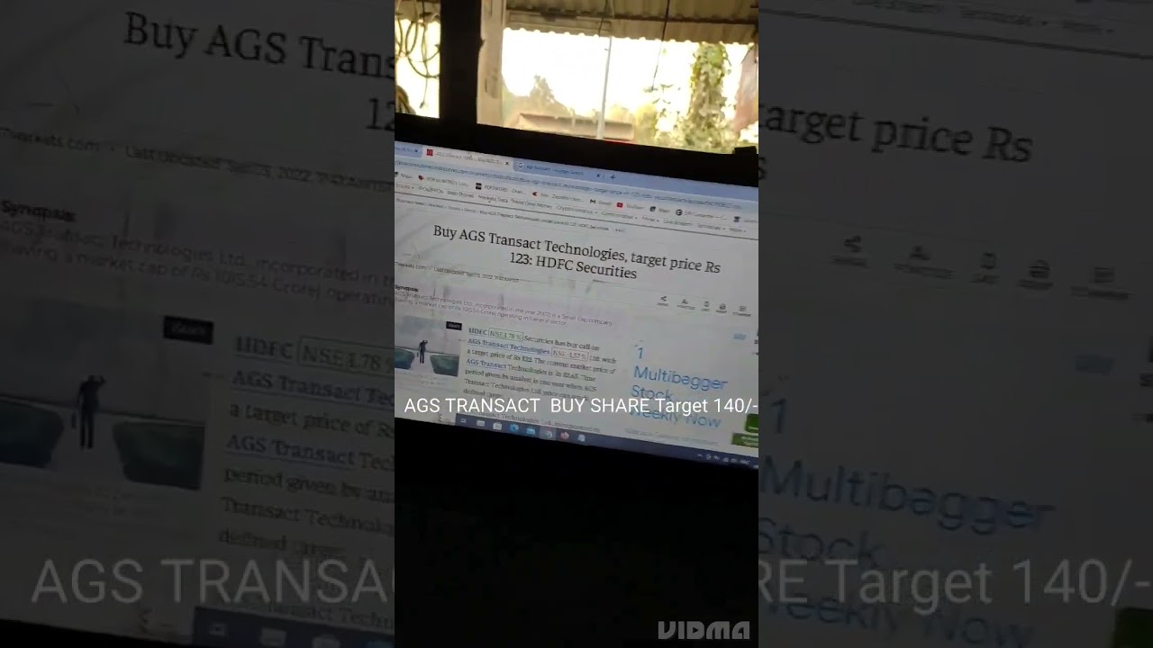 VERY GOOD SHARE AGS TRANSACT Target 150/- BUY BUY CALL