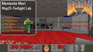 Memento Mori Map21 - Twilight Lab [Doom 2, UV, Pistol, 100%]