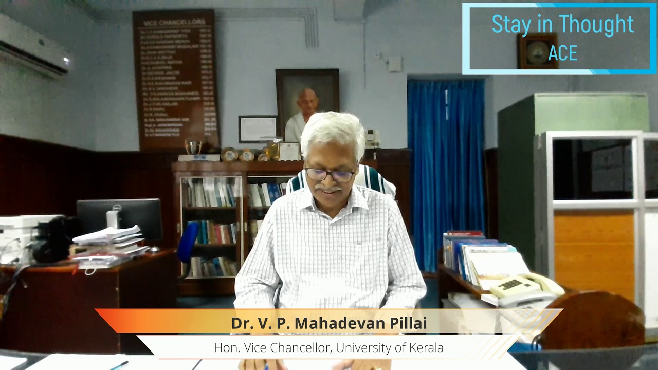 Inaugural Speech by Dr. V. P. Mahadevan Pillai, Hon. Vice Chancellor, University of Kerala