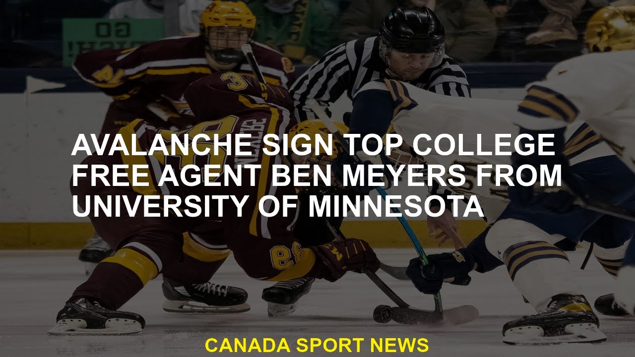 Avalanche signs top college free agent Ben Meyers from Minnesota