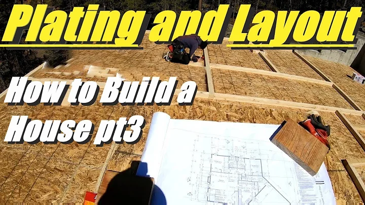 How To Build/Frame a House Part 3--Wall Plating and Layout! GOPRO POV