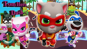 𝐓𝐚𝐥𝐤𝐢𝐧𝐠 𝐓𝐨𝐦 𝐇𝐞𝐫𝐨 𝐃𝐚𝐬𝐡 - Walkthrough Gameplay | 𝐅𝐮𝐥𝐥 𝐥𝐞𝐯𝐞𝐥𝐬 | NOOB vs PRO vs HACKER |