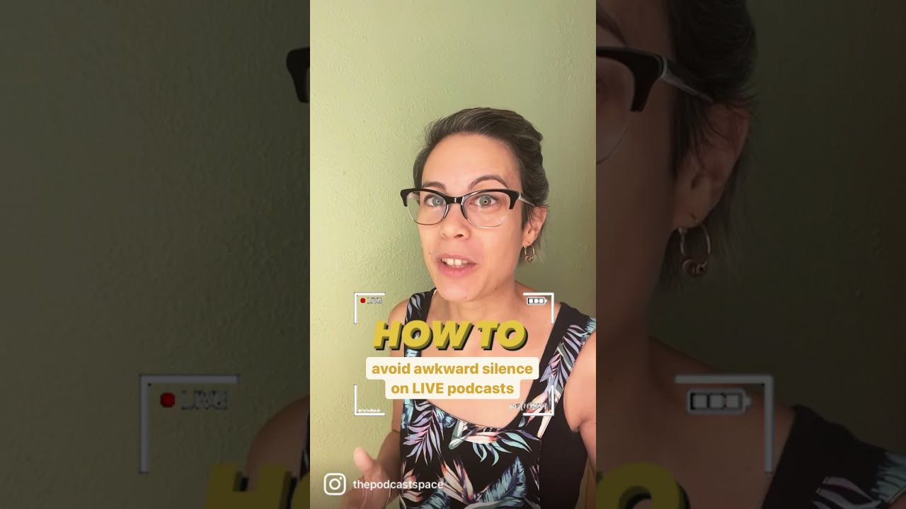 How to avoid awkward silence on LIVESTREAMS (Podcast producer tip!)