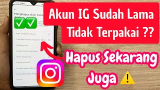 CARA MENGHAPUS AKUN INSTAGRAM LAMA