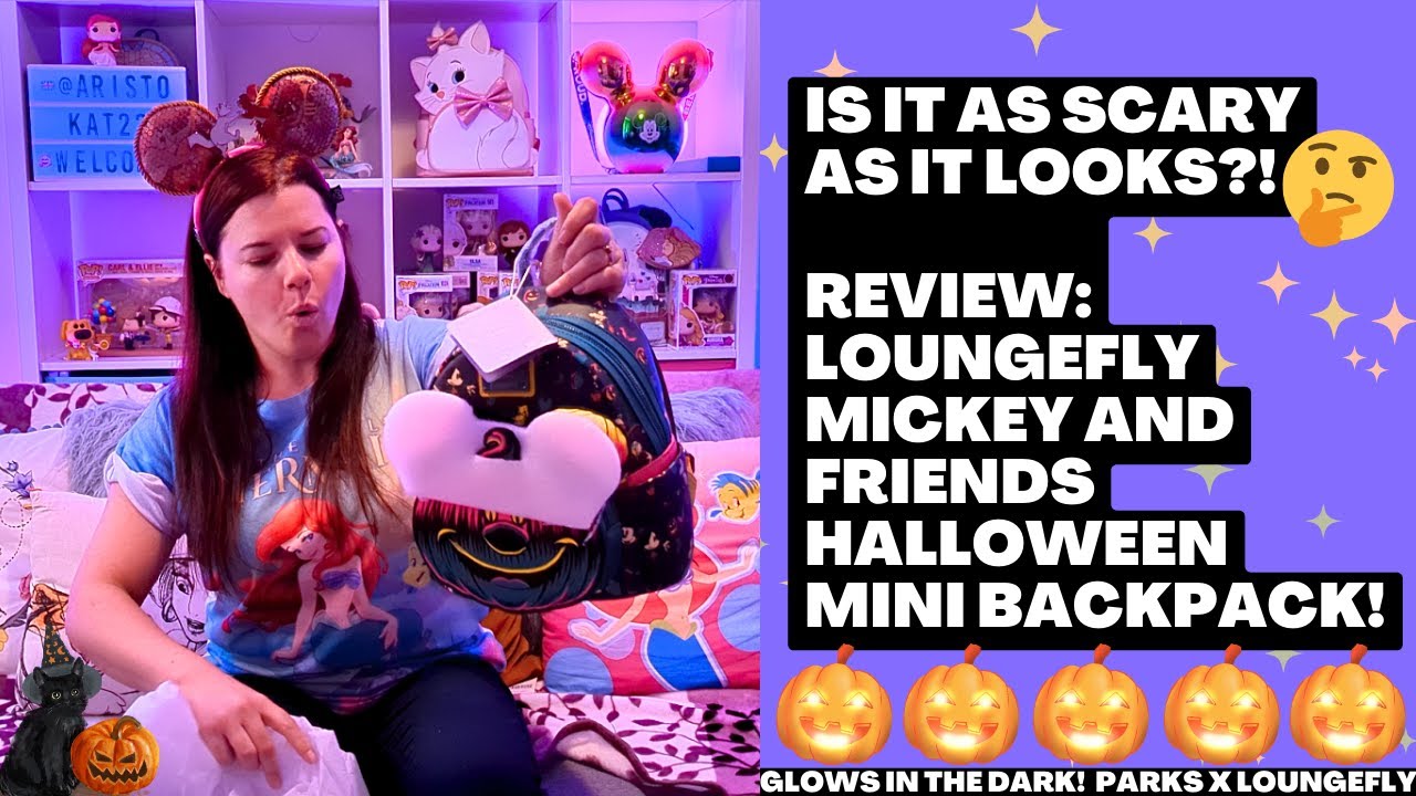 SHOPDISNEY UNBOXING and review! Mickey pumpkin Halloween Loungefly! Glows in the dark!