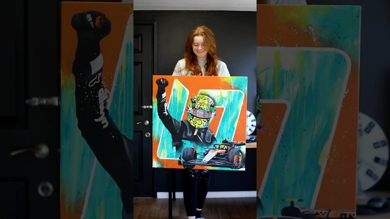 Lando Norris Silverstone PAINTING REVEAL!!