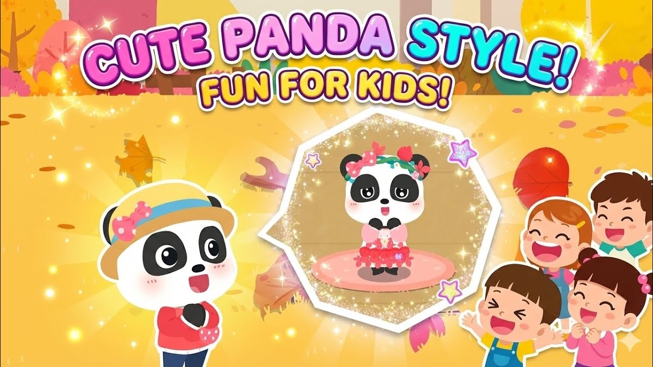 Cute Panda Style | Fun For Kids | a day with panda - YouTube