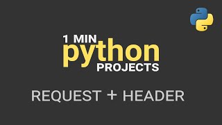 #Shorts fetch JSON in Python using a custom Header - 1 Minute Python Projects