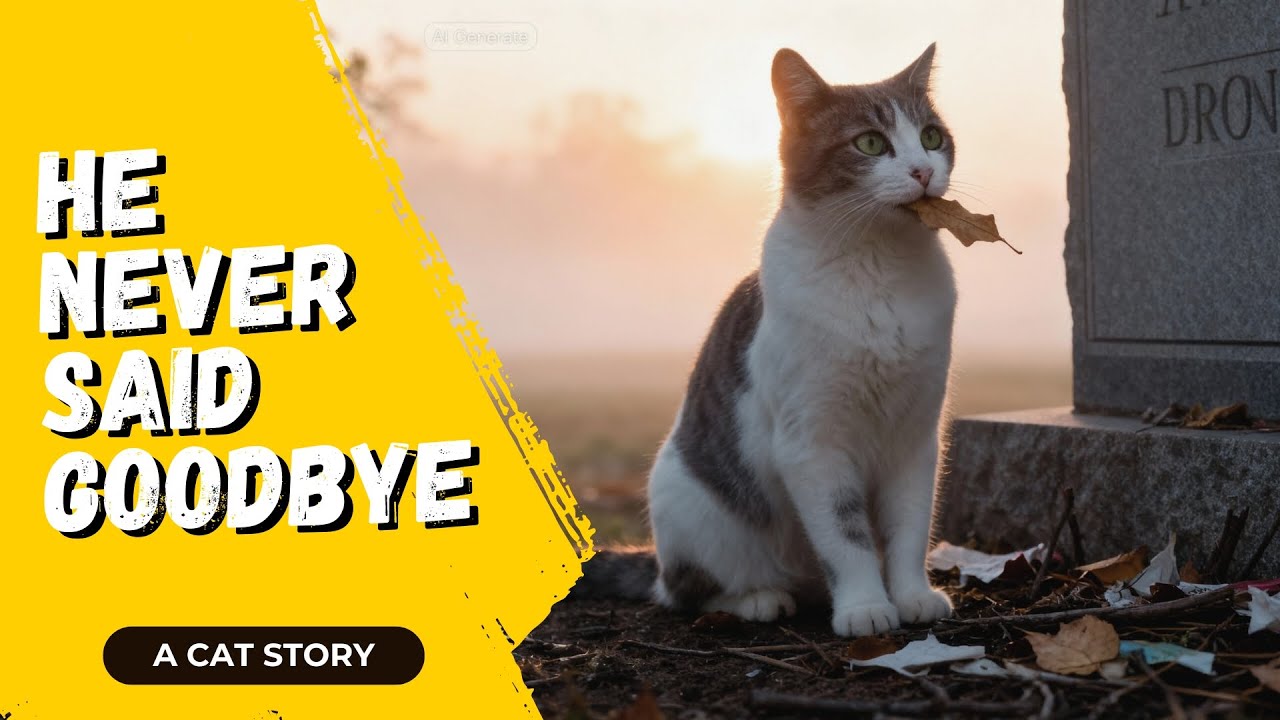 Преданный кот последовал за своим хозяином в могилу и никогда его не покидал.