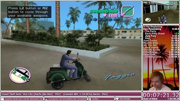 [PS2] Grand Theft Auto: Vice City (Any% (No SSU) Speedrun) - 1:09:46