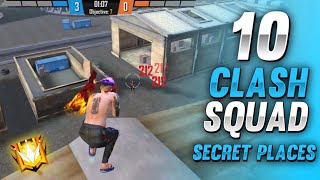 TOP 10 CLASH SQUAD SECRET PLACES FREE FIRE | CLASH SQUAD TIPS AND TRICKS TO REACH GRANDMASTER EASILY screenshot 2