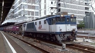 JR貨物 EF64-1017 貨物列車(1554レ ロクヨン JR貨物更新色)東海道本線 名古屋駅