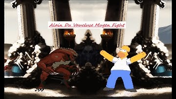 Mugen : Hunter (Resident Evil) Vs Homer Simpson (Request)
