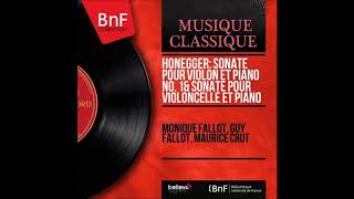 Honegger Arthur - Violin sonata no 1 - III. Adagio