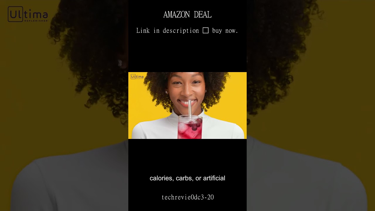 Stay Hydrated All Day with Ultima Replenisher Sugar Free Electrolyte Drink Mix Lemonade Flavor