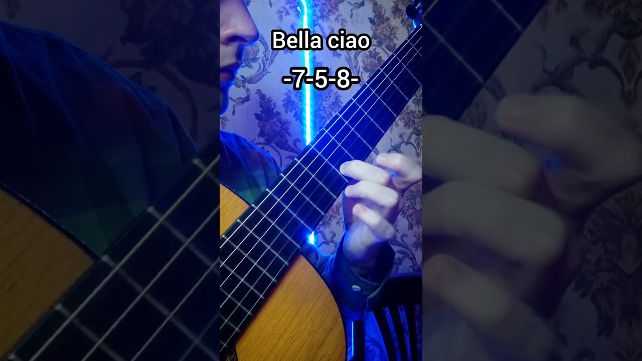 Bella ciao на гитаре для начинающих 